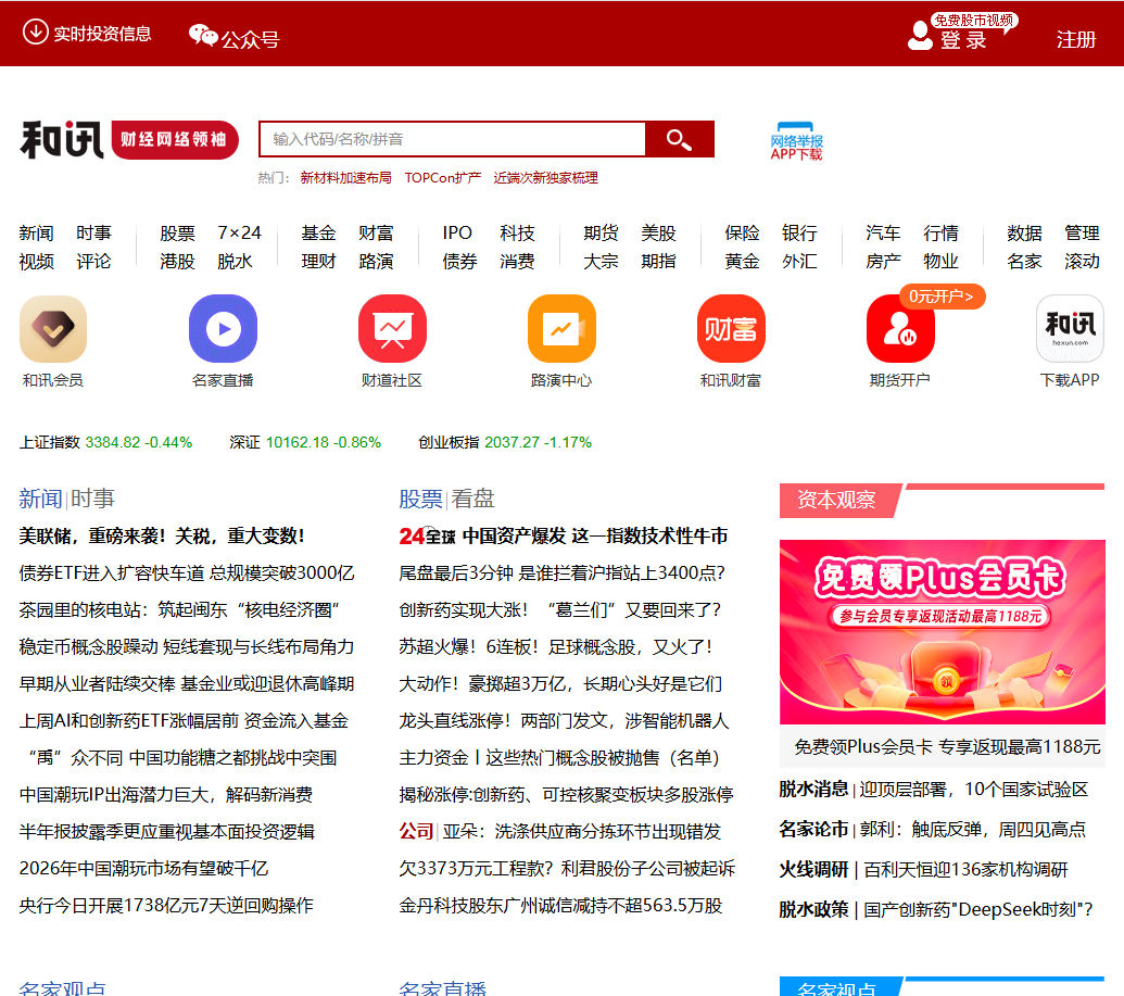 和訊網